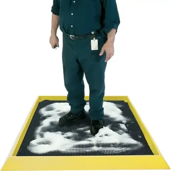 Rohožka Dezinfekční rohož, profesionální, plnitelná, černo-žlutá