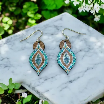 Náušnice art-wood.cz Visací náušnice - Alóka