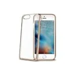 TPU silikonové pouzdro CELLY Laser - lemování s kovovým efektem pro iPhone 7 / 8 / SE 2020 / SE 2022, zlaté