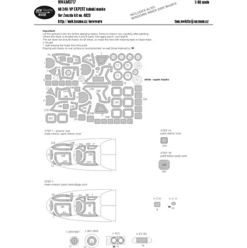 Plastikový model New Ware 1/48 Mask Mi-24V/VP EXPERT (ZVE 4823)