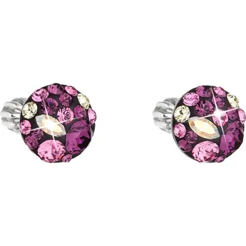 Náušnice Evolution Group náušnice Swarovski elements 31336.3 amethyst