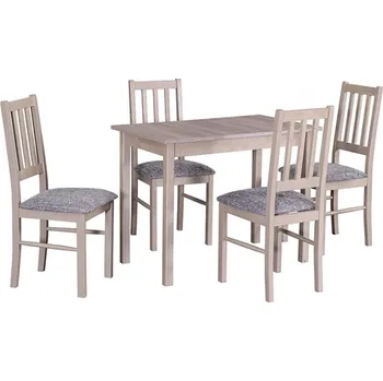 Jídelní set Jídelní set 4+1 Stanislav Vyberte Tkaninu:: Tkanina 6, Vyberte Moření:: Deska sonoma, ostatní bílé