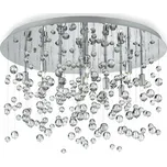 přisazené stropní svítidlo Ideal lux Neve PL8 022222 8x40W G9 - chrom/transparentní + Žárovka zdarma + Dárek zdarma