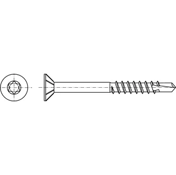 Vrut PROFISTYL Vrut zapuštěná hlava TORX s vrtáčkem zinek bílý Varianta: Vrut zápustná hlava TORX ZnB 4,5x40 s vrtáčkem