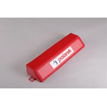 podložka na cvičení Polanik Pěnová podložka PVC - barva červená - rozměry 0,65 x 0,1 x 0,1/0,18 m BE01-65