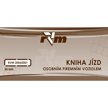 Kniha jízd os. firem. vozidlem 1/3 A4 30 listů RVM 20060001