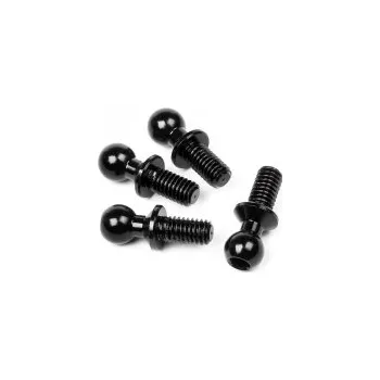 RC vybavení Alu kulové čepy 4,3x10,3mm (2mm/4ks)