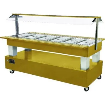 Vinotéka ROLLER GRILL International SALÁTOVÝ BAR STŘEDOVÝ KOMBINOVANÝ SB 60 M - SVĚTLÝ DUB/LIGHT OAK