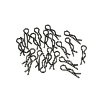 RC vybavení Sponky karoserie 8mm Černé (20ks)