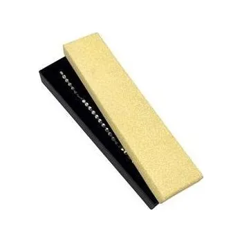 Dárková krabička Dárková krabička na náramek, zlatá/černá