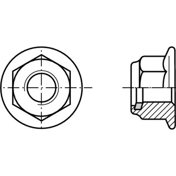 Matice PROFISTYL DIN 6926 matice samojistná s límcem bez ozubení a nylonem 8.8 pozink Varianta: DIN 6926 matice samojistná s límcem pev. 8.8 ZnB M6