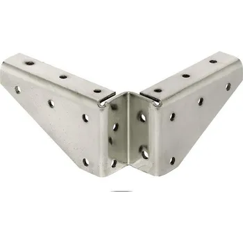 Nábytkové kování Rohové stolové spojovací kování s postranními otvory