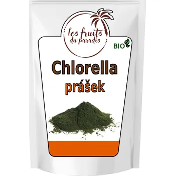 Fitness strava Chlorella prášek sprejové sušení BIO 500 g Les Fruits du Paradis