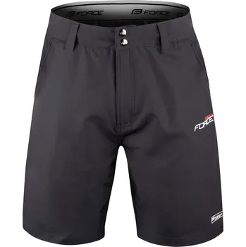 cyklistické kraťasy Force F Blade MTB s odnímatelnou vložkou černé XXL
