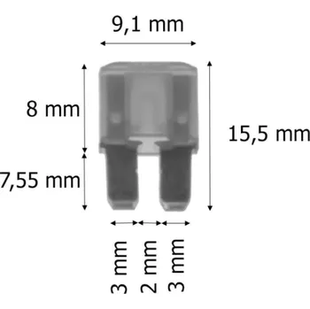 Autopojistky Pojistka nožová MICRO2 5A, 10 ks