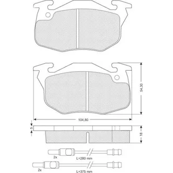 Brzdový systém Sada brzdových destiček STARLINE