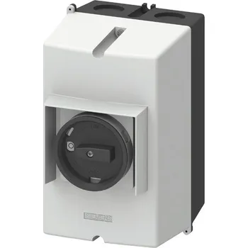 Jistič 3RV1923-1DA01 těleso z hliníkové litiny IP65, montážní šířka: 72 mm, PE svorka pro výkonový jistič S0, Siemens