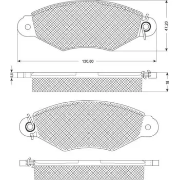 Brzdová destička Sada brzdových destiček STARLINE