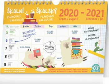 Kalendář Presco Group Školní plánovací kalendář srpen 2020 - červenec 2021