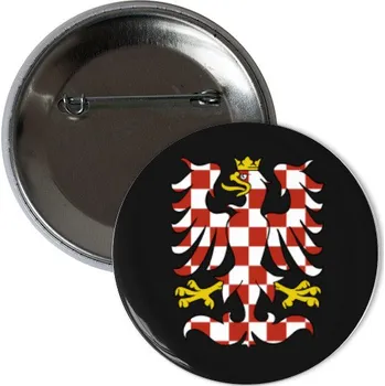 Odznáček s potiskem Placka se znakem Moravy