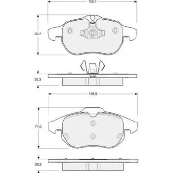 Autodíl Sada brzdových destiček STARLINE