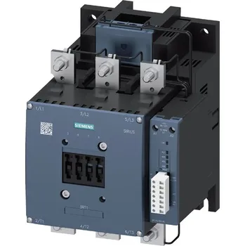 Stykač 3RT1064-6PF35 stykač, AC-3, 225A/110kW/400V, 3pólový, AC/DC 96-127V, PLC-IN volitelný, 1 NO + 1 NC, ploché přívody/šroubová svorka, Siemens