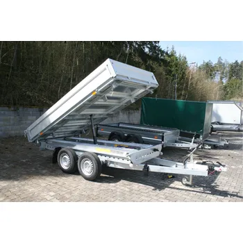 MARO Kralovice Třístranný sklápěcí přívěs TIPPER 3 B2 3500 kg 4100x2100x350 mm, Elektrická pumpa