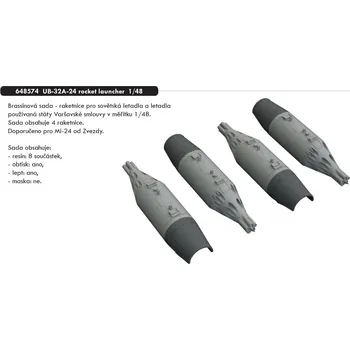 Plastikový model Eduard 1/48 UB-32A-24 rocket launcher