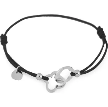 Náramek Náramek pružný hvězda, klíč, motýl z nerezové oceli - 2 platina motýl