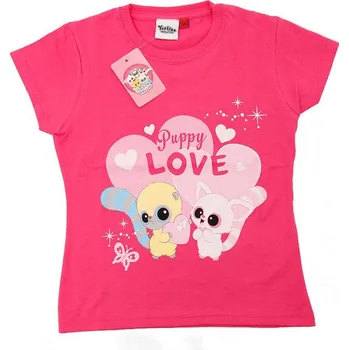 Dívčí tričko Nat & Tom's růžové dívčí tričko Velikost: 152