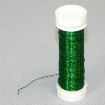 Floristický drát pr.0,30mm/25g tm.zelená (67493)