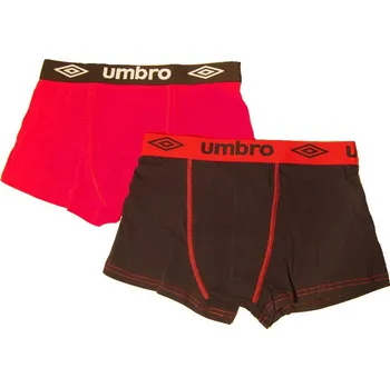 Boxerky Pánské boxerky Umbro UM1700 - červenočerné M