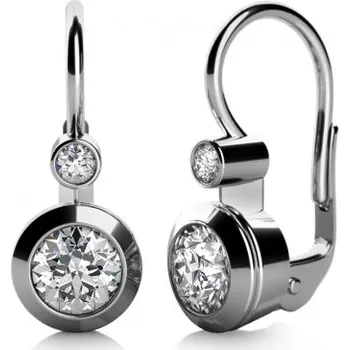 Šperk Couple, Visací náušnice Lucy II v bílém zlatě, 585-68-3-0076.1B00.0.00.001.08