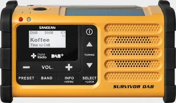 Radiopřijímač Sangean Survivor MMR-88 DAB žlutý
