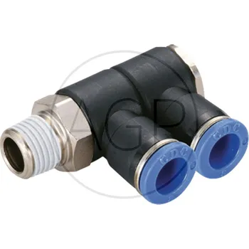 Instalatérský materiál B-WVTEdk2-12-1/2-KU Úhlový rozdělovač-šroubení