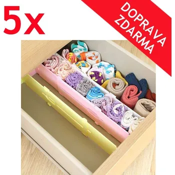 Úložný box Organizér do zásuvky - rozdělovač do šuplíku PĚTBALENÍ