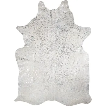 Koberec Stříbrno-šedý koberec hovězí kůže Bos Taurus - 250*180*0,3cm