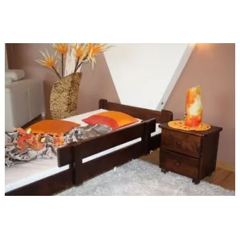 Dětská zábrana Univerzální ochranná bariérka 100 cm - ořech