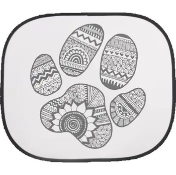 Dámské tričko Stínítko do auta s potiskem Psí tlapka