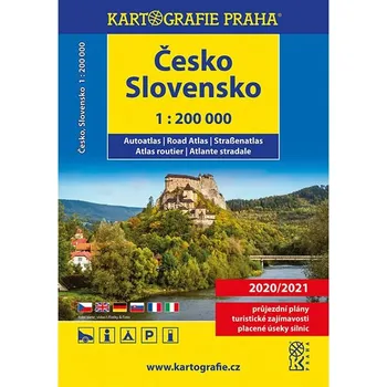 Autoatlas Česko, Slovensko 1:200 000 - Kartografie Praha (2019, kroužková)