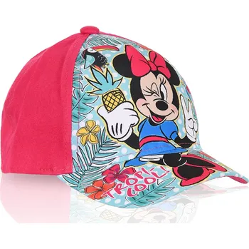 Kšiltovka Dívčí kšiltovka DISNEY MINNIE TROPIC tmavě růžová Velikost: 54 cm