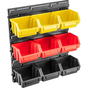 Nářadí pro automobil stěna 9 kastlíků 34.5×38.5×12.5 cm Topex