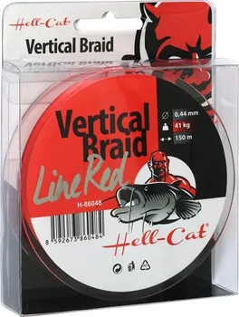 Hell-Cat Braid Line Vertical červená 0,37 mm/150 m