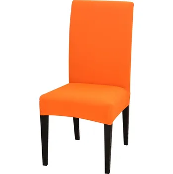 Potah na židli Elastický jednobarevný potah na jídelní židli Barvy: Oranžová