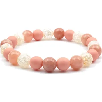 Náramek Moni dámský náramek skleněné korálky sluneční kámen křišťál