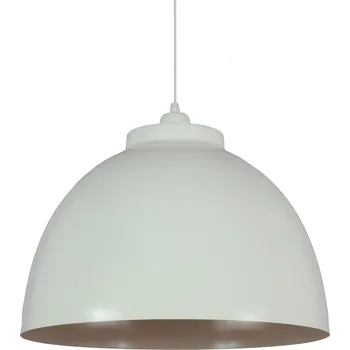 Krémové závěsné kovové světlo Capri - Ø 32*22 cm