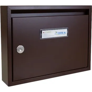 Poštovní schránka Poštovní schránka E-01 paneláková - na stěnu - lakovaná - RAL 8017 STR. - HNĚDÁ ČOKOLÁDOVÁ