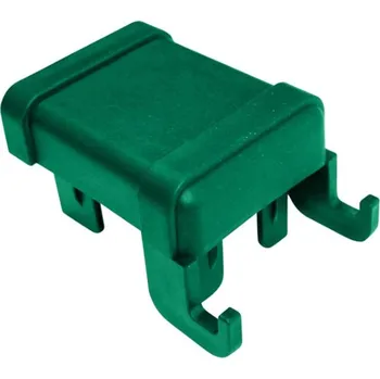 Plot Čepička sloupku 60x40 mm s háčky na čele, zelená