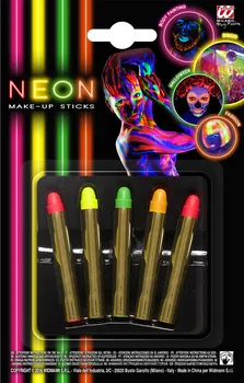 Karnevalový doplněk Widmann Neonové tužky na obličej