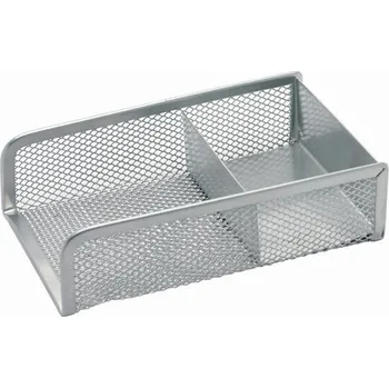 Archivační box Držák na bloček a kancelářské sponky, drátěný, stříbrný